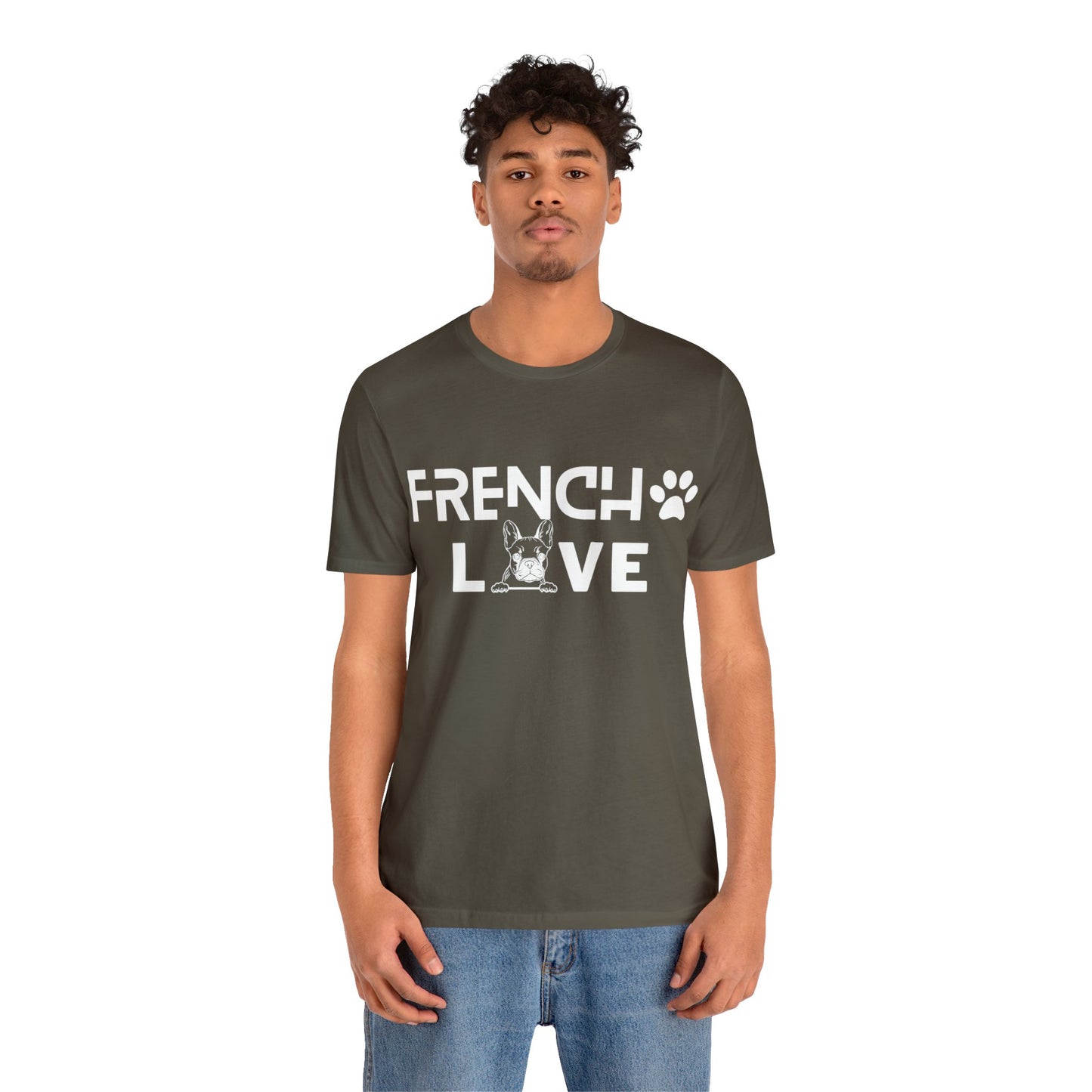 Frenchie Love Short Sleeve Tee Unisex