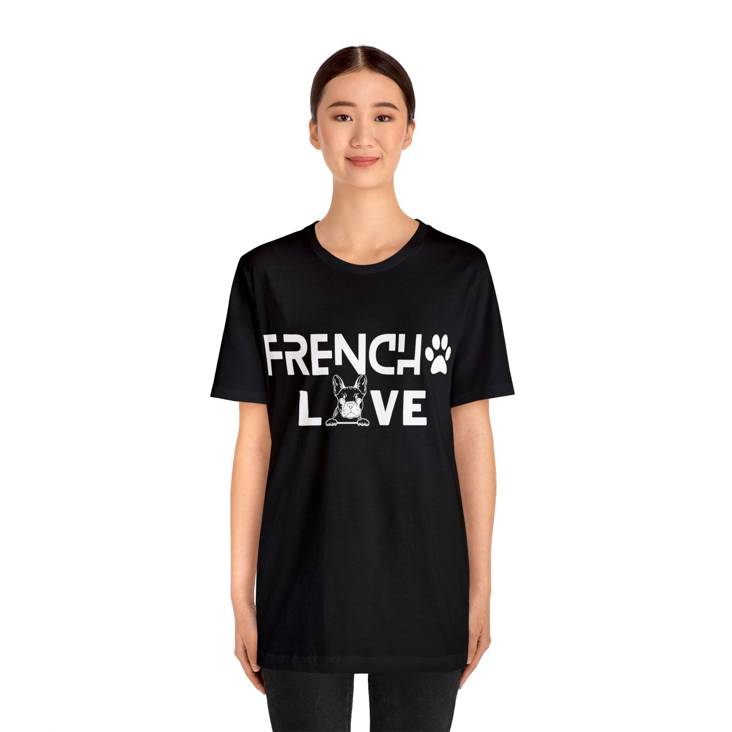 Frenchie Love Short Sleeve Tee Unisex