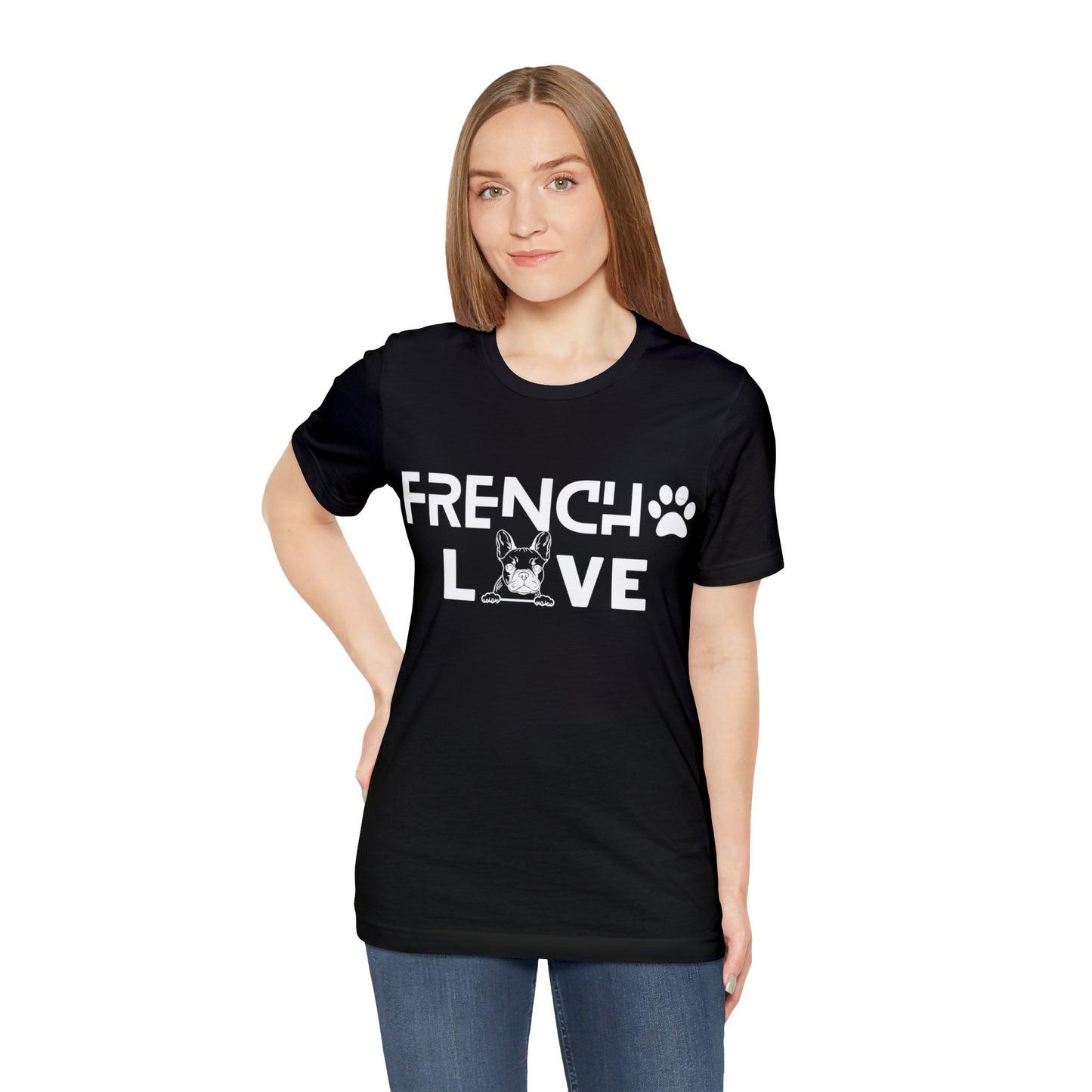 Frenchie Love Short Sleeve Tee Unisex