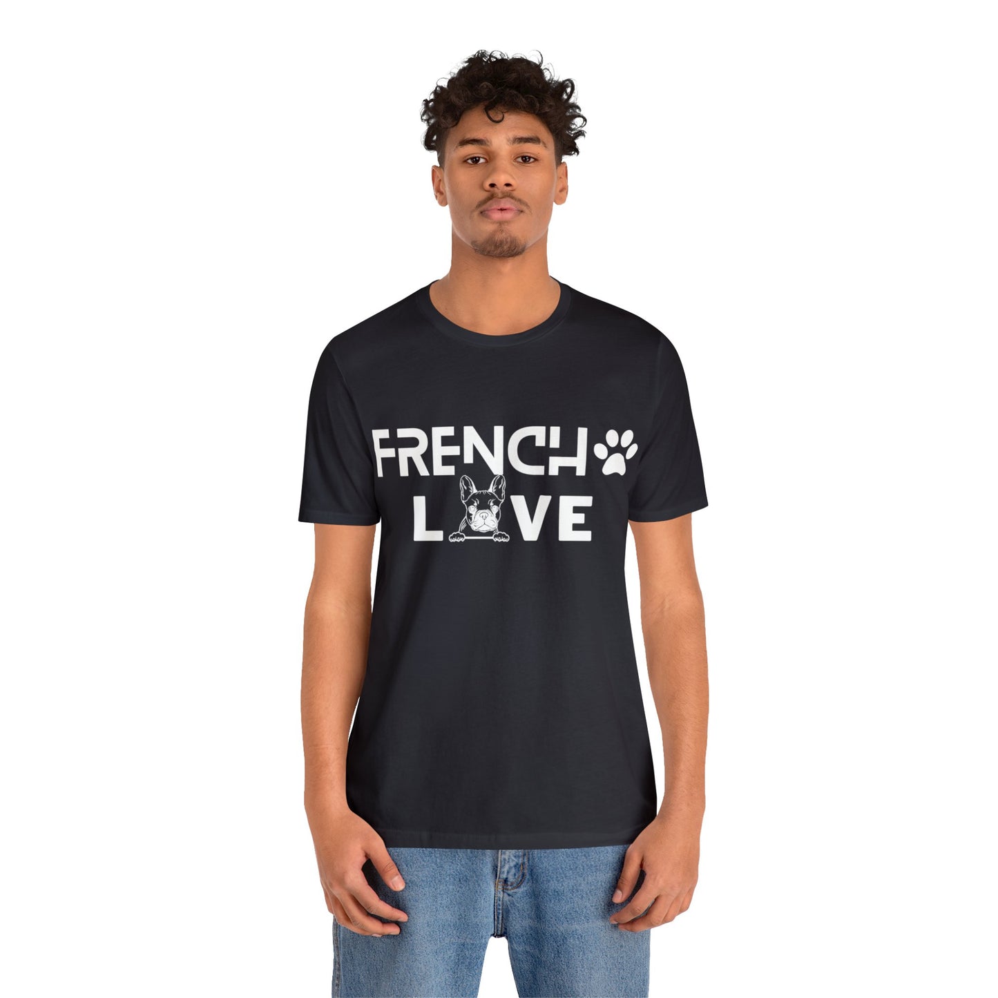 Frenchie Love Short Sleeve Tee Unisex