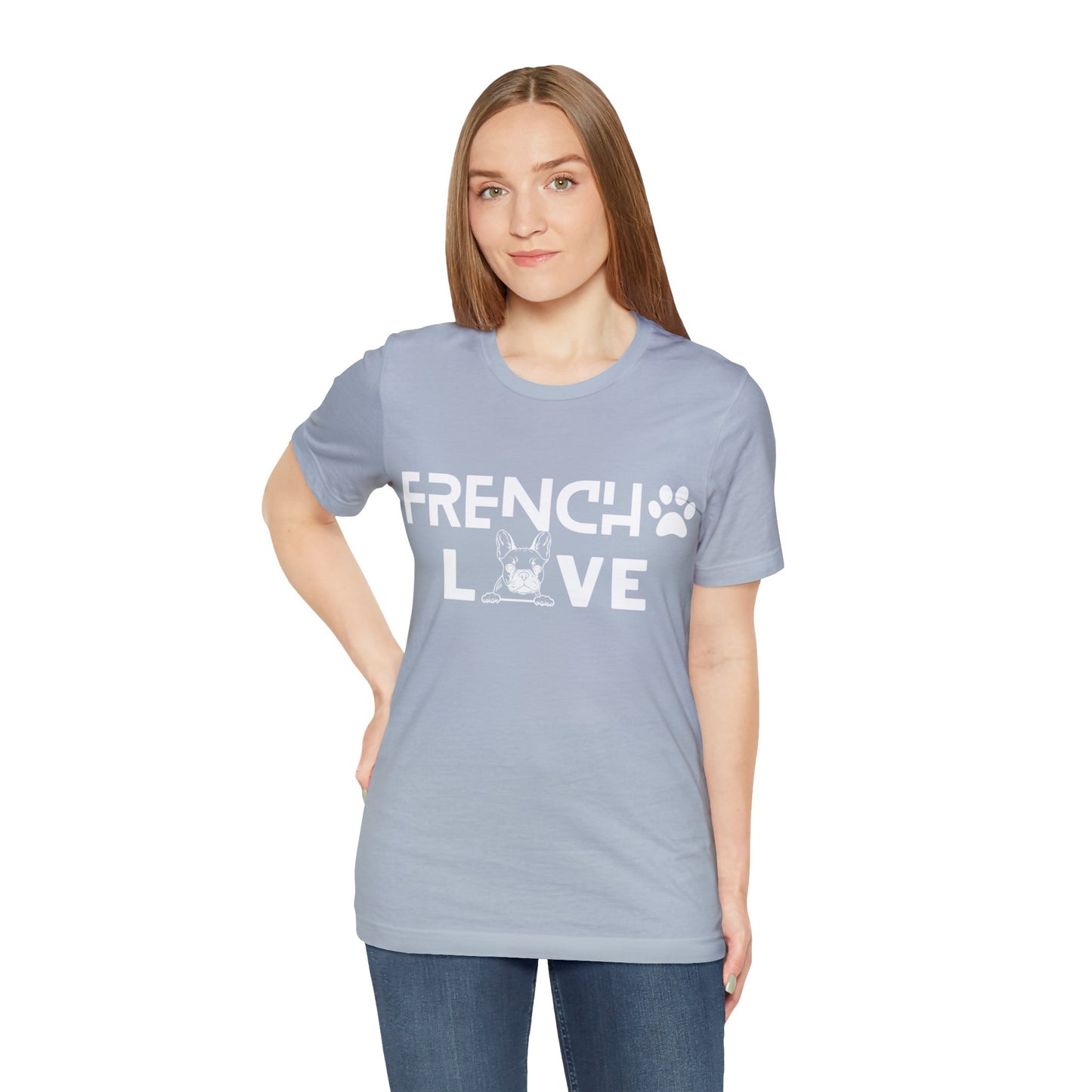 Frenchie Love Short Sleeve Tee Unisex