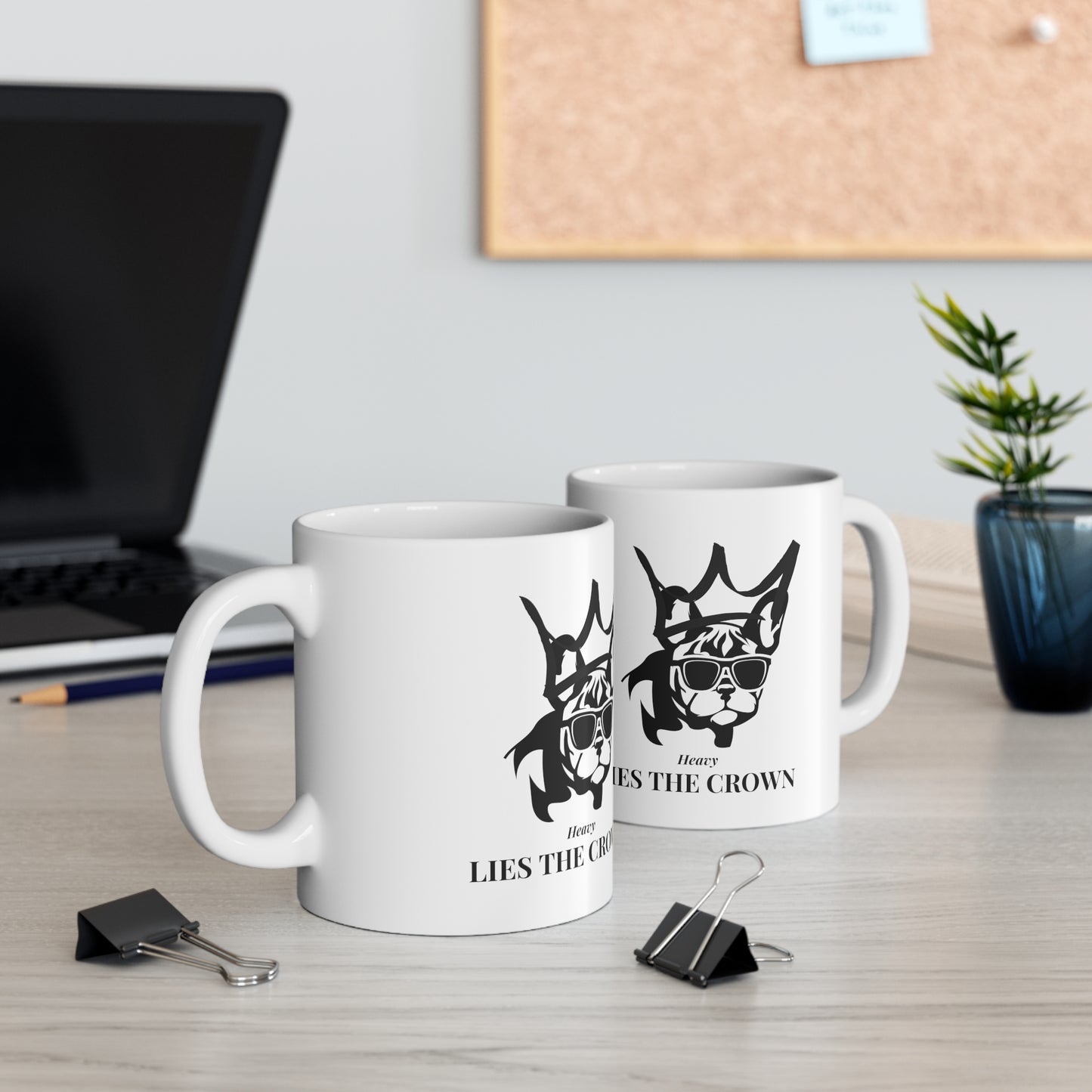 Heavy is the crown frenchie Ceramic Mug 11oz