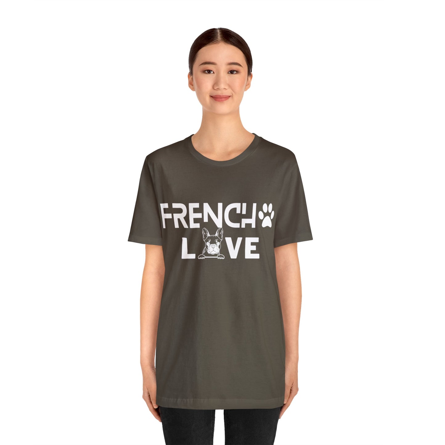 Frenchie Love Short Sleeve Tee Unisex