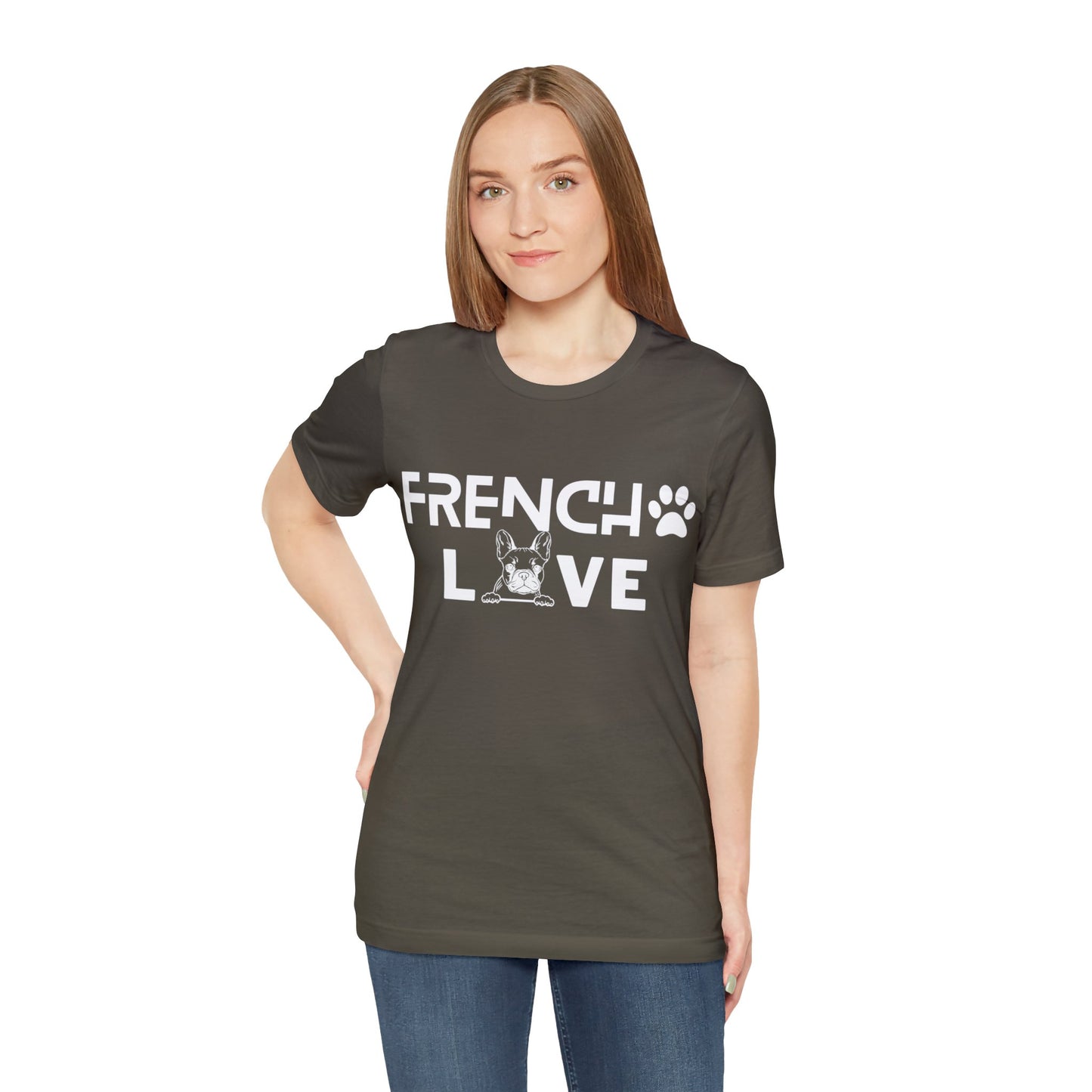 Frenchie Love Short Sleeve Tee Unisex